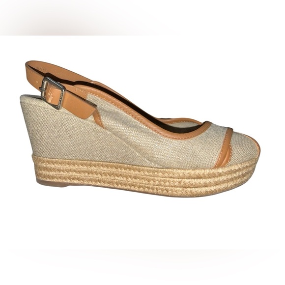 Tory Burch Majorca Platform Slingback Wedge Sandals - Size 39 - Picture 3 of 9